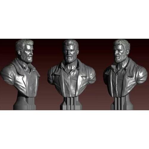 1/10 Scale Man Unpainted Resin Bust Building Kit