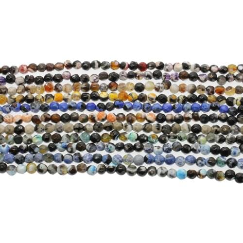 Natural Stone Color Striped Crazy stone Lucky Bead Jewelry and Jewelry Making DIY Necklace Bracelet Earrings Jewelry Accessories