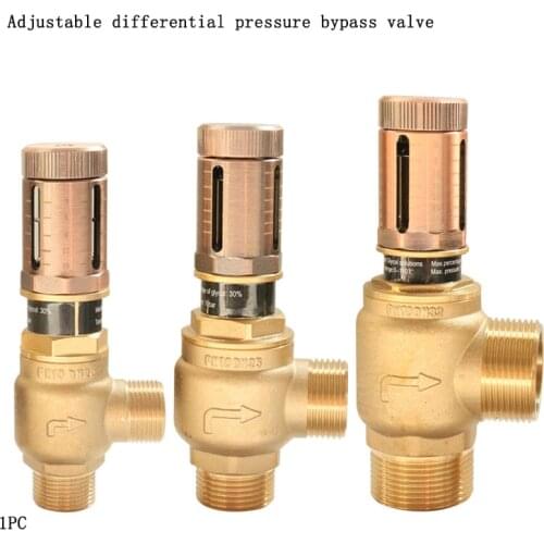 1pc bypass valve for air conditioning floor heating heat pump cooling water boiler system differential pressure bypass valve