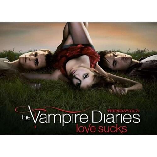 Full Round 5d Diy Diamond Painting "the Vampire Diaries" Diamond Embroidery Cross Stitch Patterns Diamond Mosaic Home Decor Gift