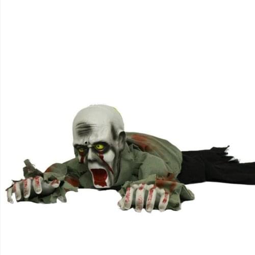 Scary Halloween Soon Crawling Zombie Animated Haunted House Home Bar Nightclub Party