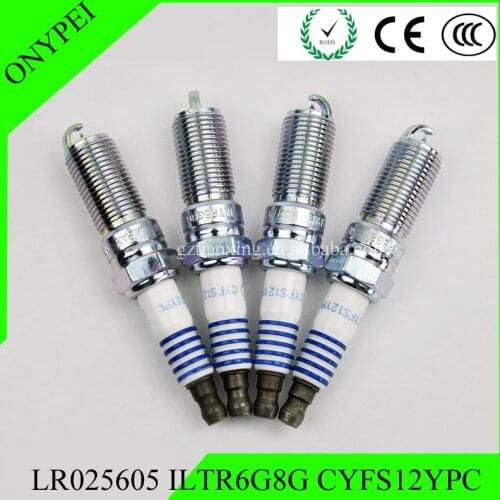 LR025605 ILTR6G8G 96621 CYFS12YPC Spark Plug For Land Rover Discovery Sport LR2 Range Rover Evoque 2.0 DJ5E-12405-AA DJ5E12405AA