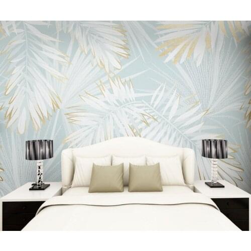 Fresh Southeast Asia Rainforest Plant Leaf TV Background Wall mural Home Decoration Custom Size Living Room Bedroom 3d wallpaper