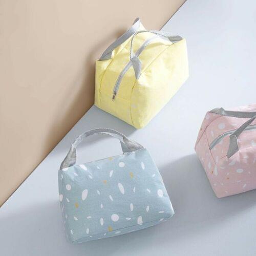 Thermal Small Portable Insulated Cooler Lunchbox Lunch Picnic Storage Bag Carry Tote Box