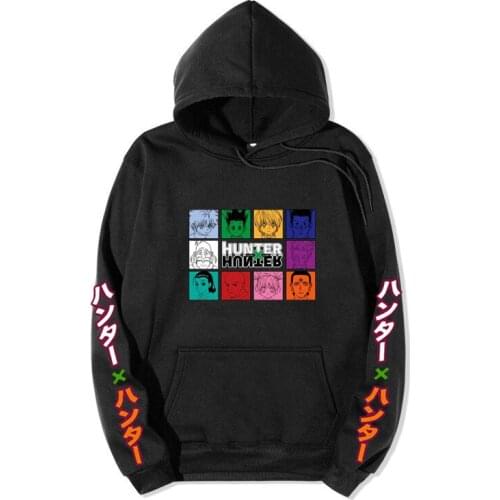 2021 Hot Japanese Anime Manga Kawaii Hunter X Hunter Hoodies Men/Women Short Sleeve Sweatshirt Killua Zoldyck Hoddie For Teens