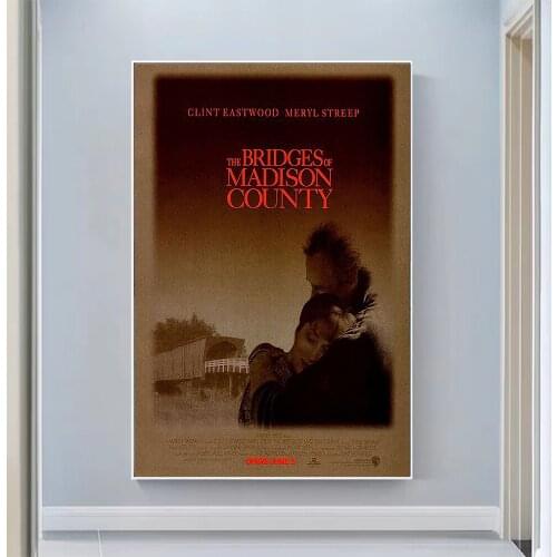 V0928 The Bridges Of Madison County Vintage Classic Movie Wall Silk Cloth HD Poster Art Home Decoration Gift
