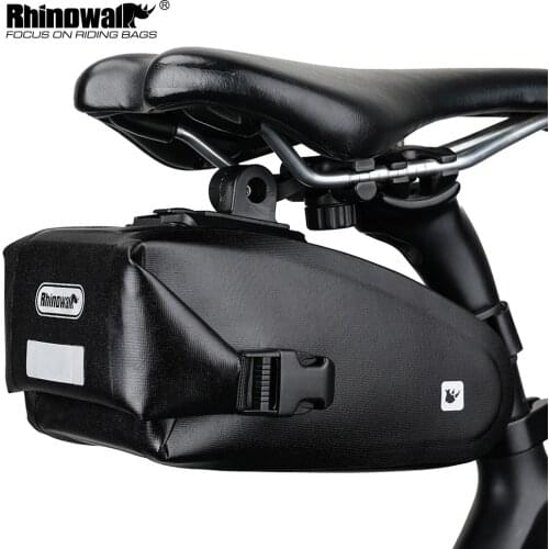 Rhinowalk Full Rainproof Bike Saddle Bag Cycling Rear Large Capatity Seatpost MTB Bike Bag Shockproof Bicycle Accessories