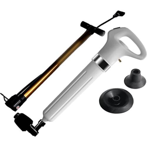Air Pressure Plunger Pump Kit for Toilet Dredge with Dedicated One-hand Push Operation Pump High Efficient Tool