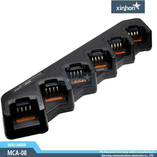 XINHON MCA-08 6 unit charger for PD400,PD410, PD460 ,PD480, PD500,PD560 etc. two way radio