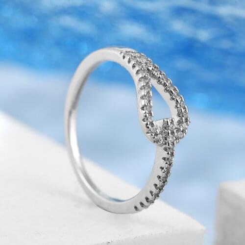 Women Rings Hollow Out Cubic Zirconia Rings Fashion Simple Irregular Banquet Wedding Ring Jewelry Give Girlfriend Birthday Gift