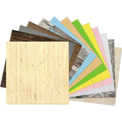 10Pcs Brick Wall Sticker Waterproof Anti-Collision Foam Wallpaper Self-Adhesive for Living Room Bedroom Tv Background 70*77Cm