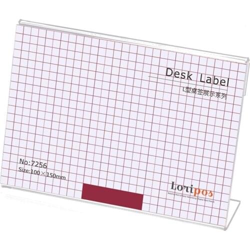 Acrylic Sign Holder Clear Table Card Display Plastic Upright Menu Stand