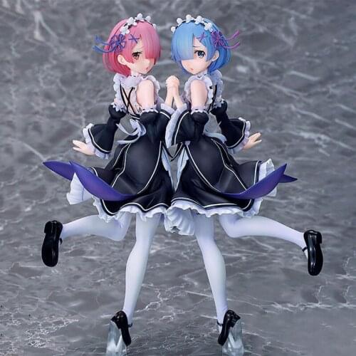 Anime Re: Zero Starting Life in Another World Rem & Ram Twins Ver. PVC Action Figure Japanese Collection Model Toys Anime Figure