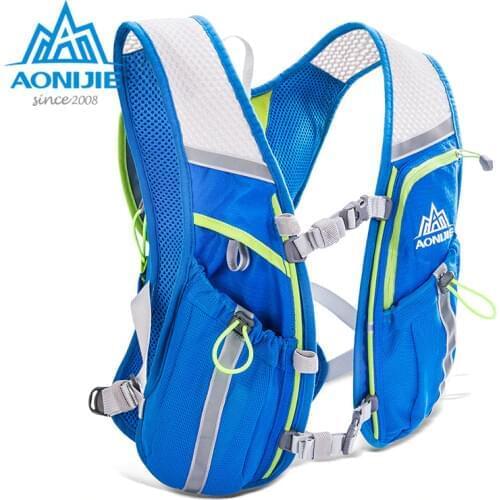 AONIJIE 8L Lightweight Running Vest Backpack Outdoor Sports Marathon Cycling Hiking Bag Mochila Optional 1.5L Hydration Bag
