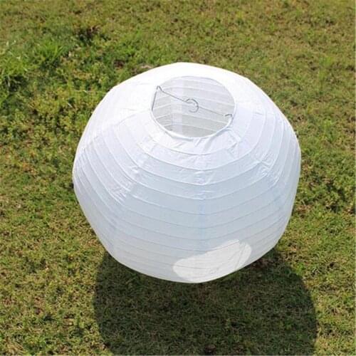 15cm White Round Chinese Paper Lantern Wedding Birthday Party Decoration Holiday Supplies Paper Lamp Covers Shades Decor #3G