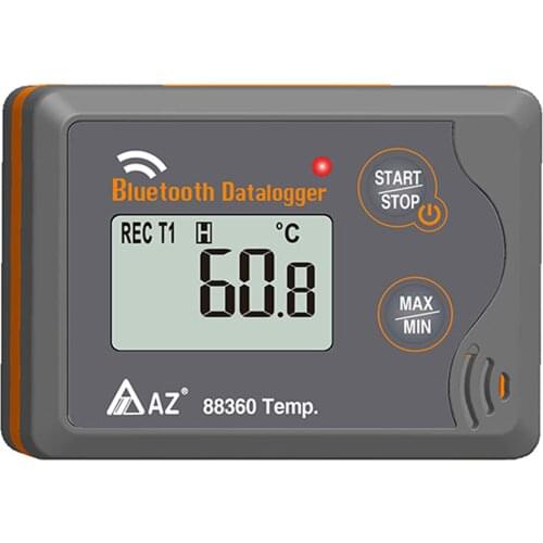 AZ88360 large LCD Bluetooth 4.0 wireless temperature monitoring data logger digital temperature wireless recorder