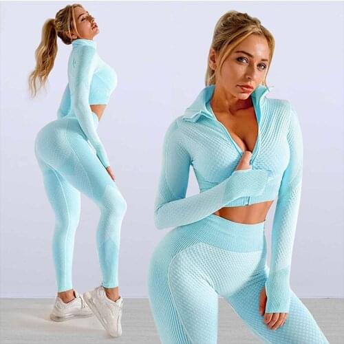 Yoga Pants Ensembles Homme Gym Clothing Running Jogging Suits For Women Legging Femme Sport Bra Gym Set FitnessCrop Top Leggins
