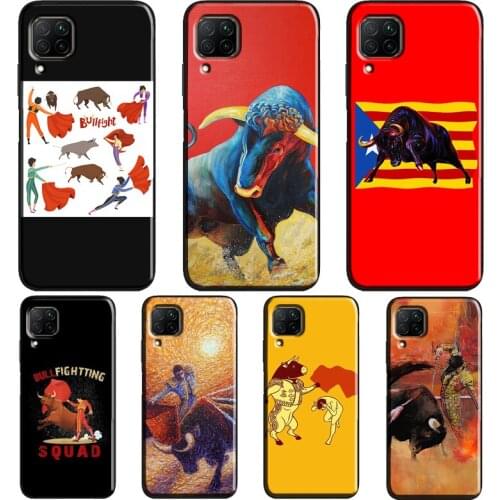 Bullfight Bull Fight Case For Huawei P20 Lite P40 P30 Pro Nova 5T P Smart Z 2019 2021 Honor 10 Lite 9X 8X Cover