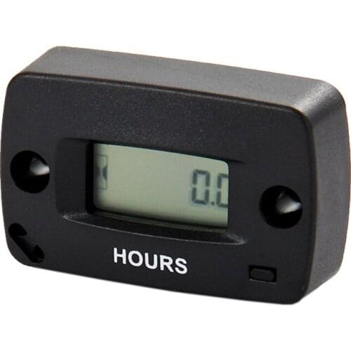 Digital Resettable Inductive Gasoline Engine Hour Meter Maintenance Reminders Counter Meter For Motocross Snowmobile Petrol Engi