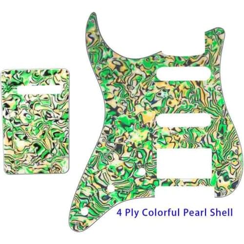 Guitar Parts For Left Handed USA\ Mexico Fd Strat 11 Holes HSS PAF Humbucker Guitar Pickguard Scratch Plate & Back Plate