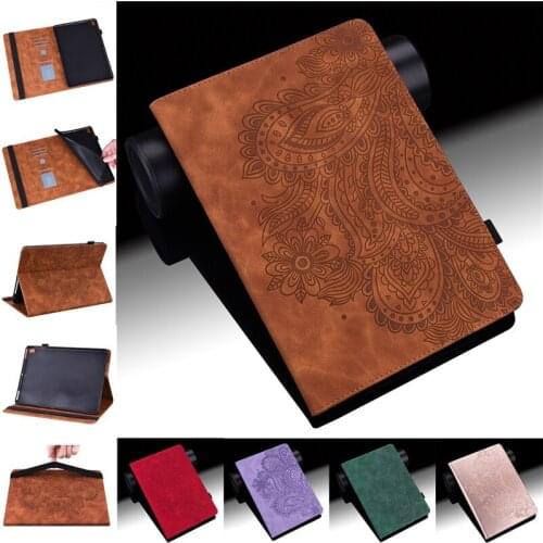 For Lenovo Tab E10 Case 10.1 inch Enbossed Flower TPU Soft Tablet Cover For Lenovo Tab E10 E 10 TB-X104F L Tablet Funda + Pen