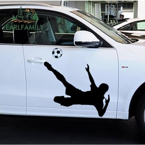 EARLFAMILY 45cm x 43cm Fussball Soccer Sport Kids Kinder Sticker Wandtattoo Wand Hood Decals Wall Sticker Graphics Car Stickers