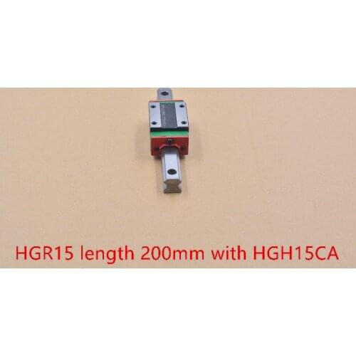 HGR15 linear guide width 15mm length 200mm with HGH15CA linear motion slide rail for cnc xyz axis 1pcs