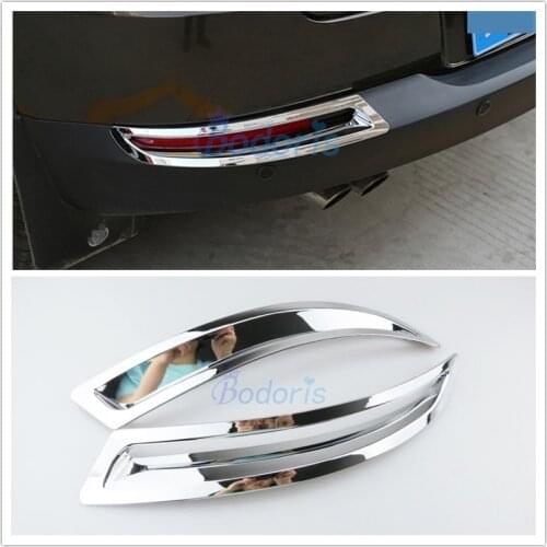 Chrome Car Styling Rear Fog Lamp Cover Light Overlay 2009 2010 2011 2012 2013 2014 2015 For Volkswagen VW Tiguan Accessories