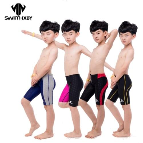 HXBY Professional Kids Swimwear Boys Swimsuit Mens Swim Trunk Boy Swimming Trunks For Children Swimsuit Men Swimwear Swim Shorts