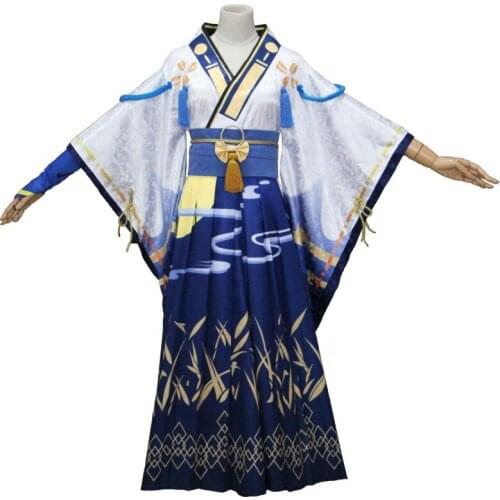 Custom Made Onmyoji Game Cosplay Abe Makiaki Cosplay Costume Summer Festival News Skin Kimono Halloween Uniforms Costumes Suits