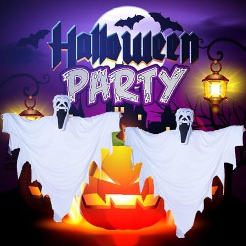 Purim Costume Boy White Ghost Costumes Cosplay Kids Halloween Party Scary Skeleton Robe