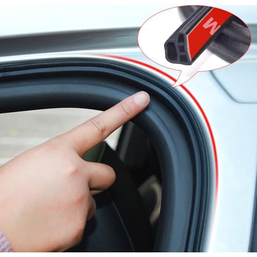L TypeCar Door Sealing Strip Rubber Anti-collision Door Seal Sound Insulation Weatherstrip Edge Trim Noise Insulation автотовары