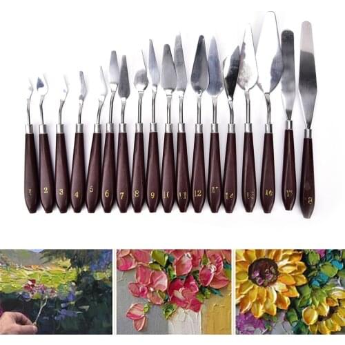 1 Pcs Practical Stainless Steel Painting Palette Knife Oil painting Shovel Spatula For Painting Supplies Baking Pastry Tools