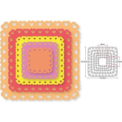 Layer Square frame Dies for Scrapbook Card Making 2020 new Metal Cutting Dies embossing Craft Dies Stencil Die Cut