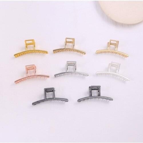 Fashion Shining Hair Crab Women Rainbow Color Hair Claws Girls Casual Home Hair Clip Candy Ball Head Grabber Female Top Hairpin