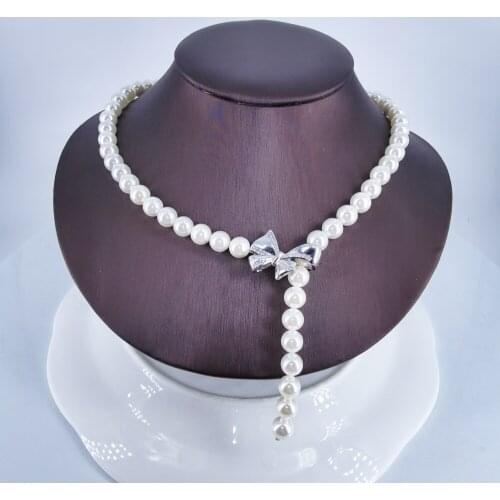 2021 New fashion Bohemia shell pearl crystal zircon necklace wedding bride banquet dressing dinner jewelry set,free shipping