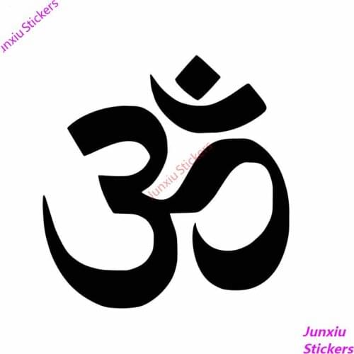 Personalized Namaste OM Buddha Hindu Yoga Symbol Car Sticker and Decal Motorcycle Bumper Window Accessories PVC 15cm X 15cm