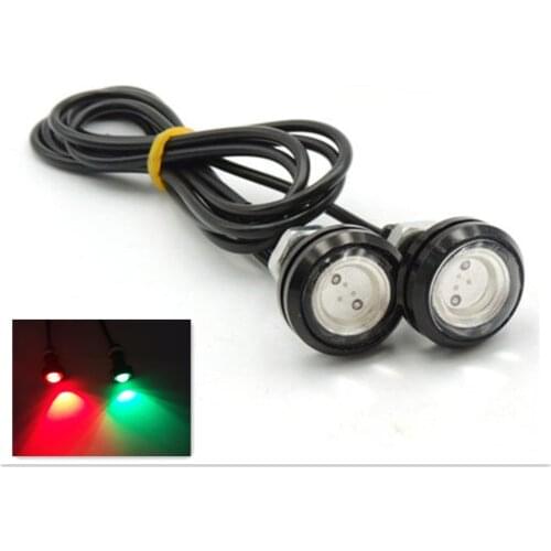 Boat Garboard Red and Green LED Plug Light 3/4" NPT Underwater Fish 2Pcs