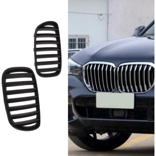 1Pair Car Grilles Mesh Professional Modification ABS Professional Auto Grill for BMW X5 Series E53 04-06 Car Accessories