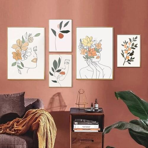 Modern Nordic Trendy Abstract Geometric Posters Canvas Painting Wall Art Posters & Prints Vintage Pictures for Living Room Decor