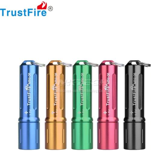 TrustFire MINI-06 L1T2-577 LED Flashlight 7.5g Keychain Pocket Torch Portable Lamp 90 Lumens IPX-4 Waterproof Grade
