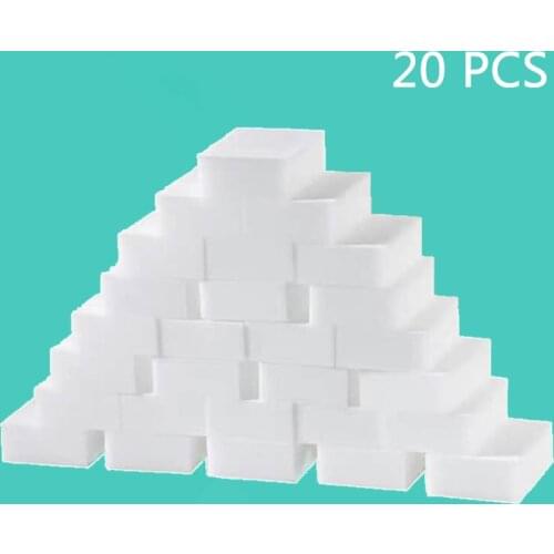 Wonderlife 20pcs / lot magic sponge multifunctional cleaning sponge melamine sponge for kitchen and bathroom cleaning