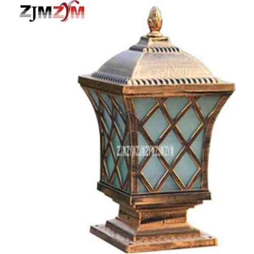 High Quality Fashion Head LED Wall Light Waterproof Stigma Light Fixturex Square Door Pillar Lamp Outdoor Lighting 220V(180*180)