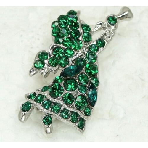 Green Rhinestone Fairy Angel Pin brooches Fashion brooch C408 M