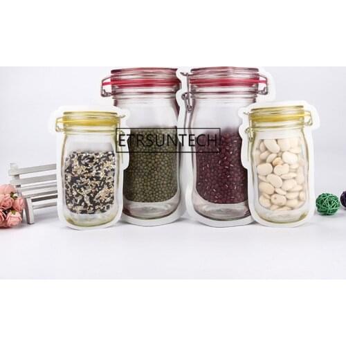 1000pcs Mason Jar Food Saver PE Bags Kitchen Grains Storage Bags for Sugar Seasoning Bags for Snack Organizer