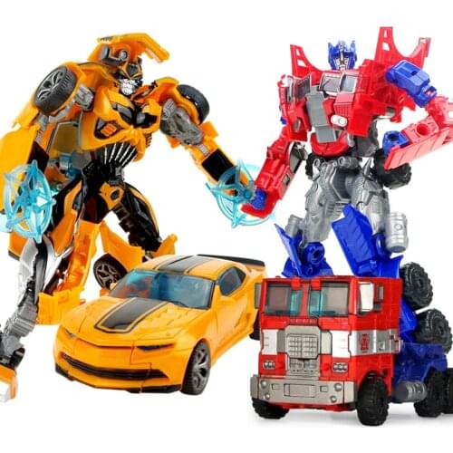 Top Sale 19cm Big Plastic Educational Transformation Robot Action Figure Collect For Children Boys Deformation Car Model Gifts