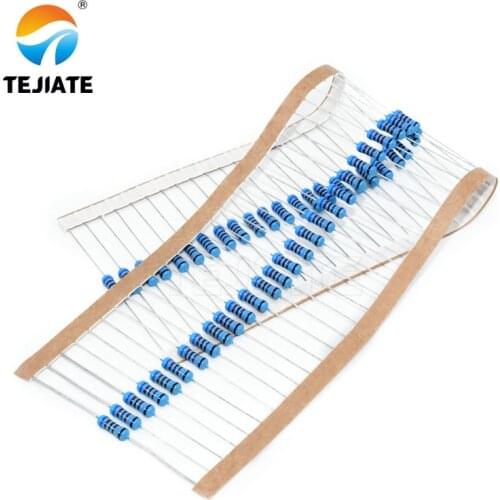 200pcs 2W Metal film resistor 1% 1R ~ 1M 2.2R 4.7R 10R 22R 47R 100R 220R 470R 1K 10K 100K 2.2 4.7 10 22 47 100 220 470 ohm