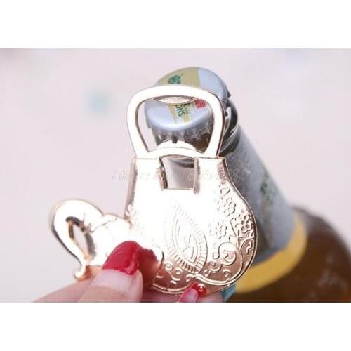 200pcs/lot Lucky Golden Elephant Bottle Opener Gold Wedding Favors Party Giveaway Gift For Guest