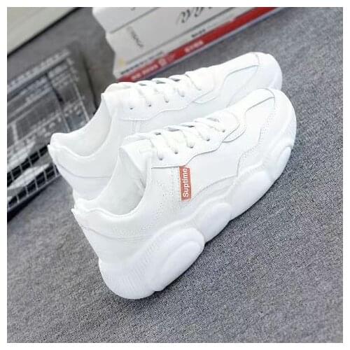 2020 Running Shoes for Women Sneakers PU Leather Lace-Up Waterproof Flats Shoes Casual Outdoor Sport Shoes Ladies Athletic Shoes