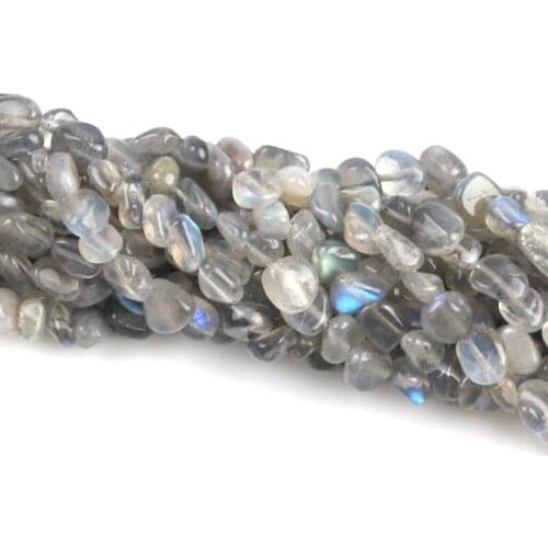 5*8mm Natural Flash Stone Oval Shape Gravel Stone Beads Loose Beads For Jewelry Making DIY Necklace Bracelet Accessories